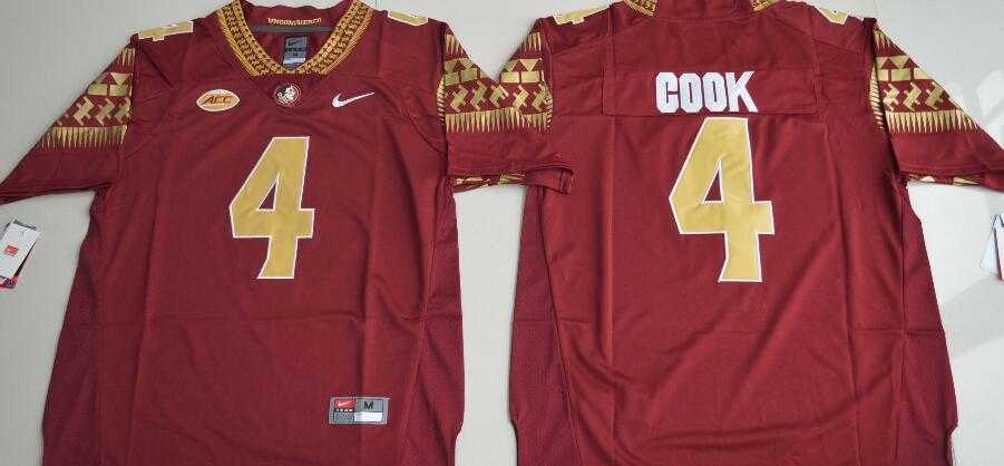 Florida State Seminoles 4 Dalvin Cook Red College Football Jersey